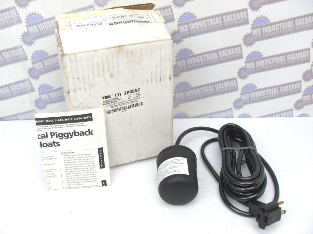 TEEL - 2P055C FGSA1115T PUMP FLOAT SWITCH - 15ft 120V 13A up to 1/2HP Angle 85°