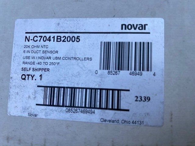 Novar by Honeywell 20k OHM NTC 6in Duct Sensor C7041B2005