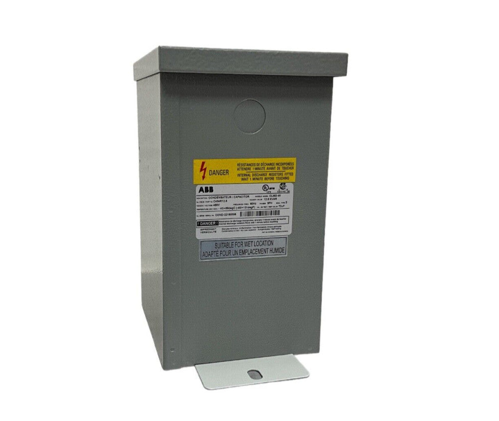 ABB CAPACITOR  CLMD 45  C484R12.5  12.5 KVAR  480V  60HZ  3PH  TYPE 3