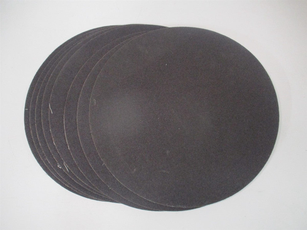 (809775-08178) 12″ Diam, 80 Grit Aluminum Oxide Adhesive PSA Disc - Lot of 8 