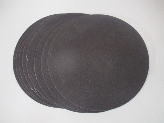 (809775-08178) 12″ Diam, 80 Grit Aluminum Oxide Adhesive PSA Disc - Lot of 8 