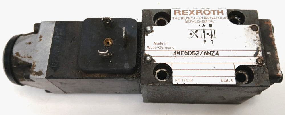 REXROTH SOLENOID DIRECTIONAL VALVE 4WE6D52/ANZ4 HYDRAULIC COMPONENT