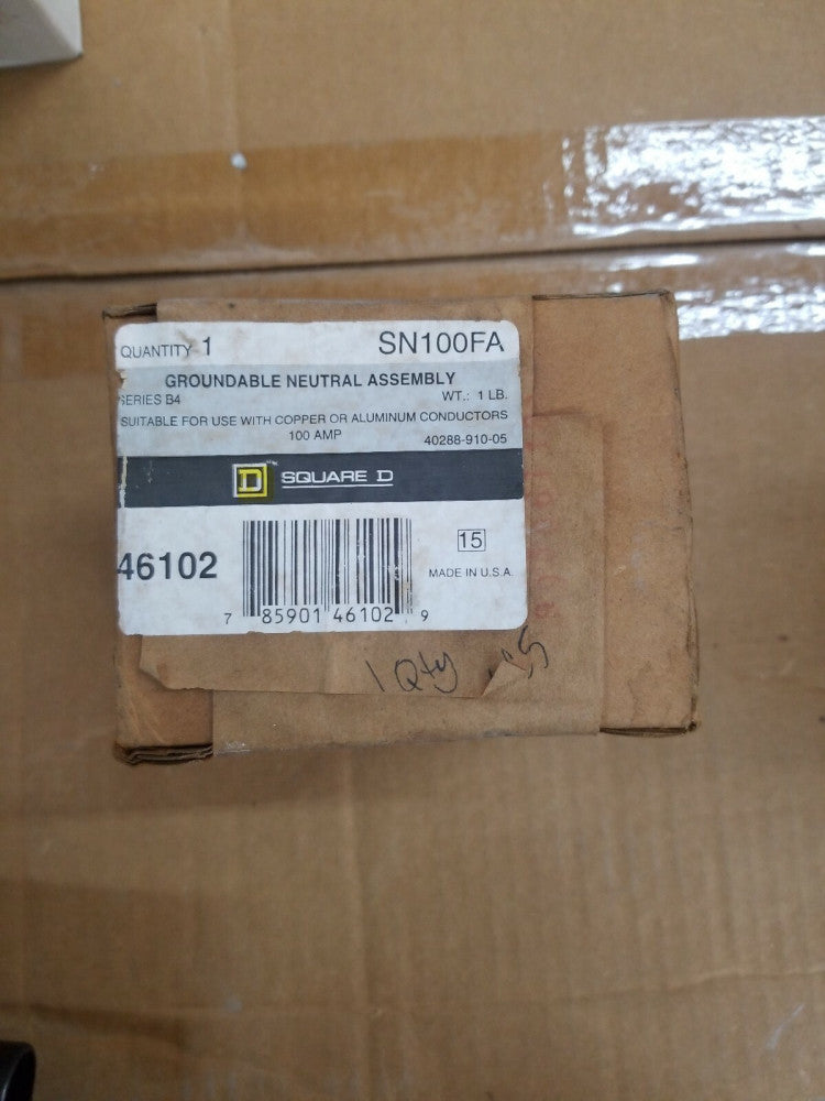 SQUARE D SN100FA Neutral Assembly Kit,100A