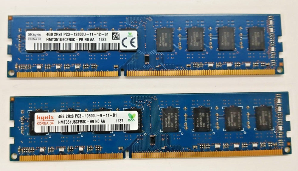 ASSORTED HYNIX  DESKTOP MEMORY RAM MODULE LOT OF 2