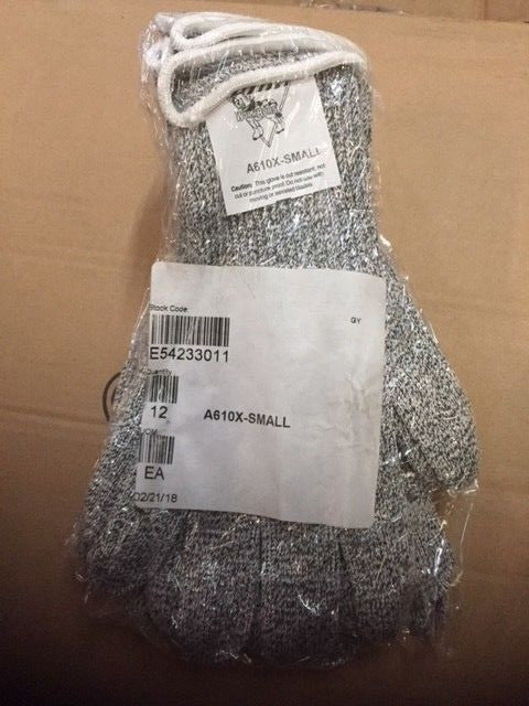 (12 Pack) Workhorse A610X Cut Resistant Gloves, Extended Cuff, Small (NEW)