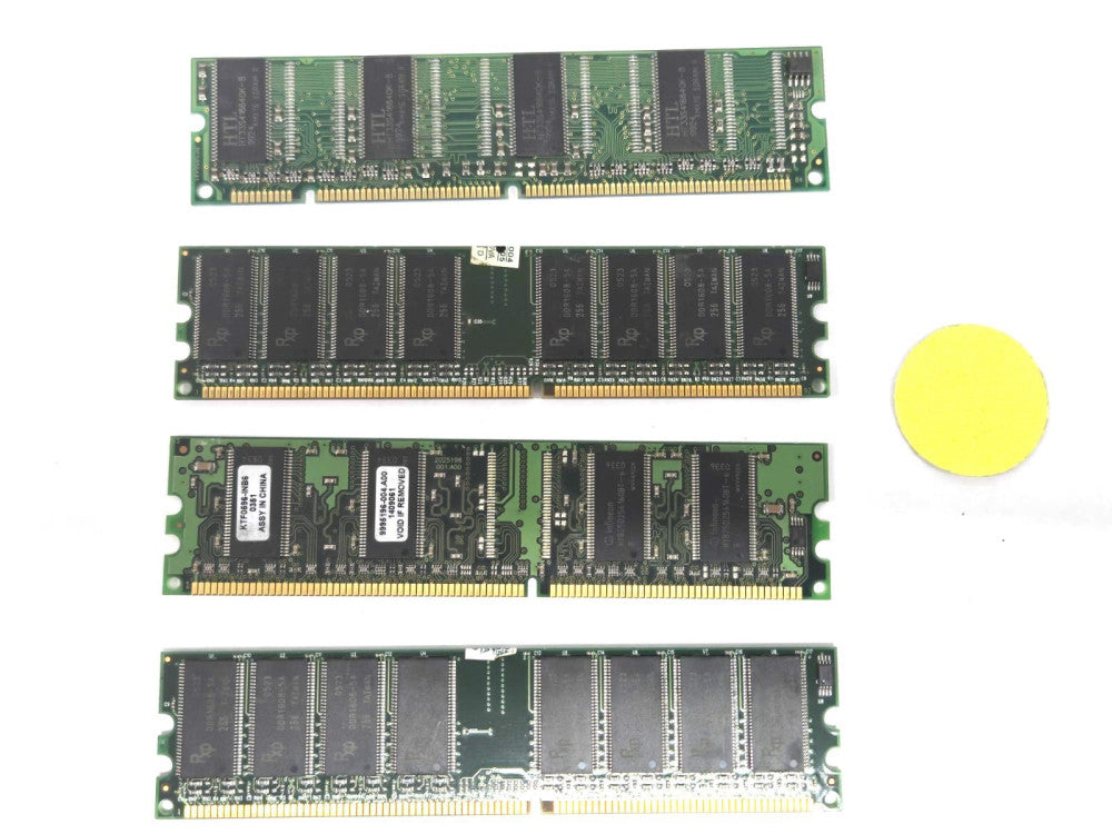 ASSORTMENT OF MEMORY RAM CIRCUIT BOARDS LOT OF 4