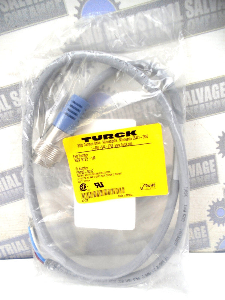 TURCK - RSV 5723-1M - DeviceNet, 5-PIN to Leads AUTOMATION CABLE - 1m/3ft (NEW)