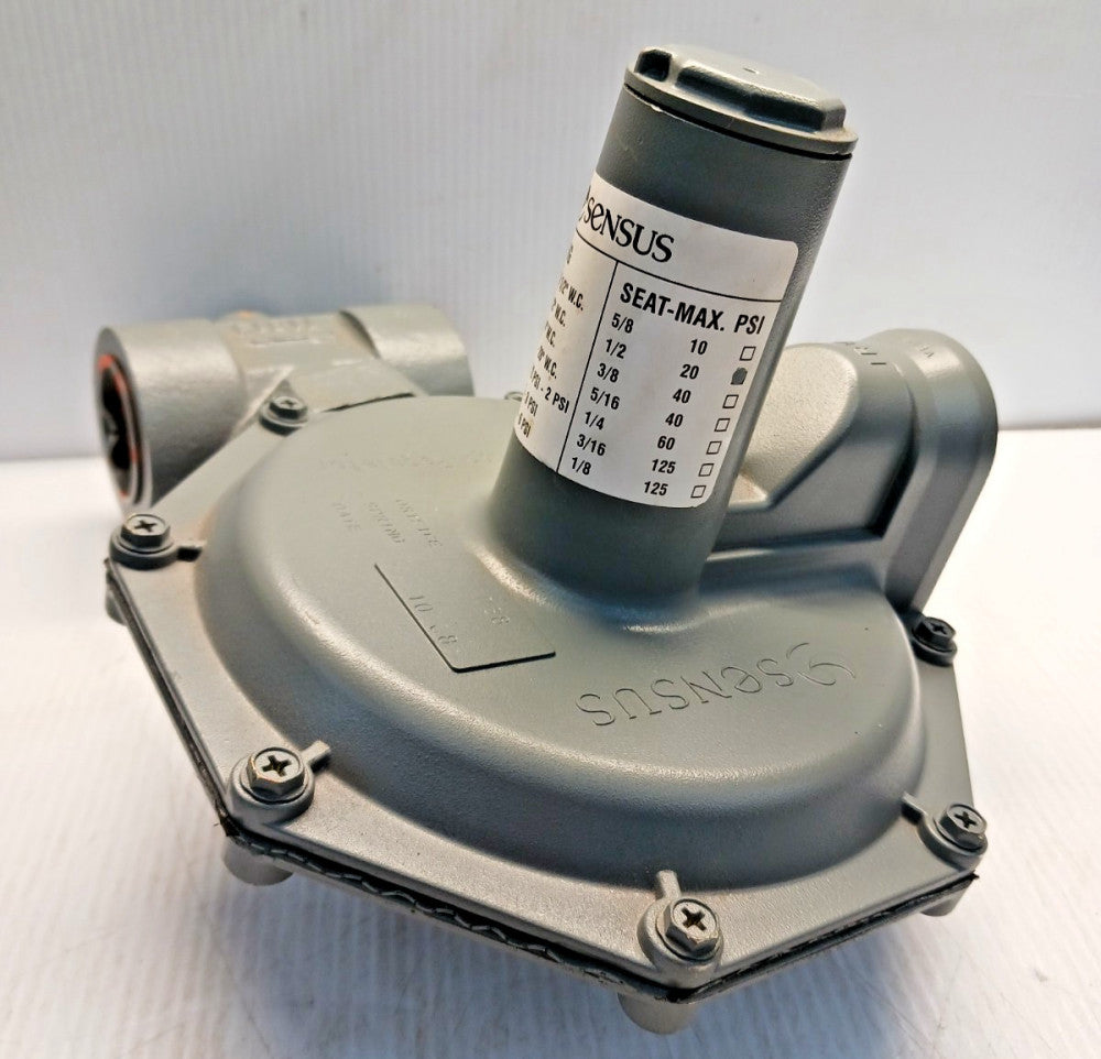 New Sensus 1-1/4" Gas Regualtor Valve Model 143  Spring 6" - 14" W.C. 1/2" Seat