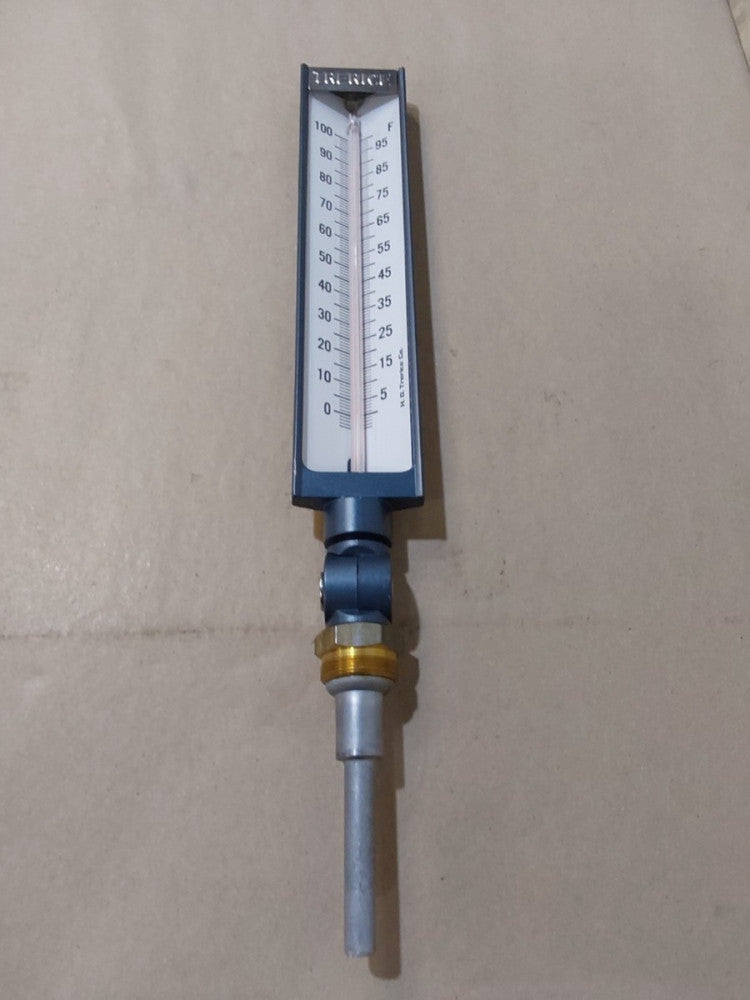 Trerice BX9140303 Adjustable Angle Industrial Thermometer, 9" case, 3.5" Aluminu