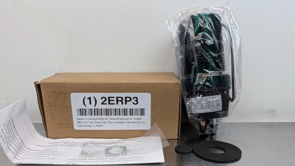Grainger 2ERP3 Strobe Warning Light 72 Flashes per Minute Green Zoro