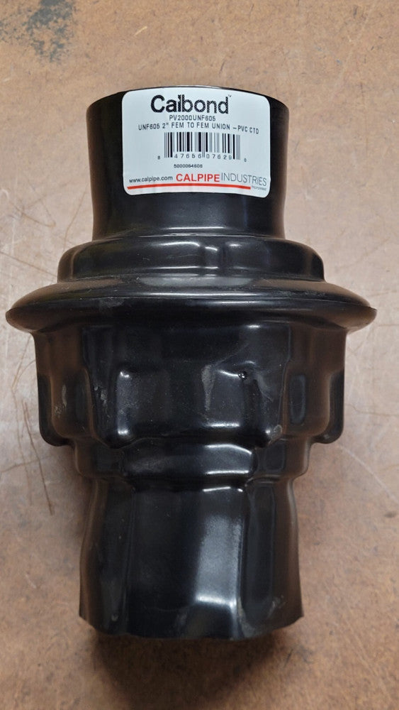 Calbond PV2000UNF605 2" Female to Female Union Coupling PVC Coated