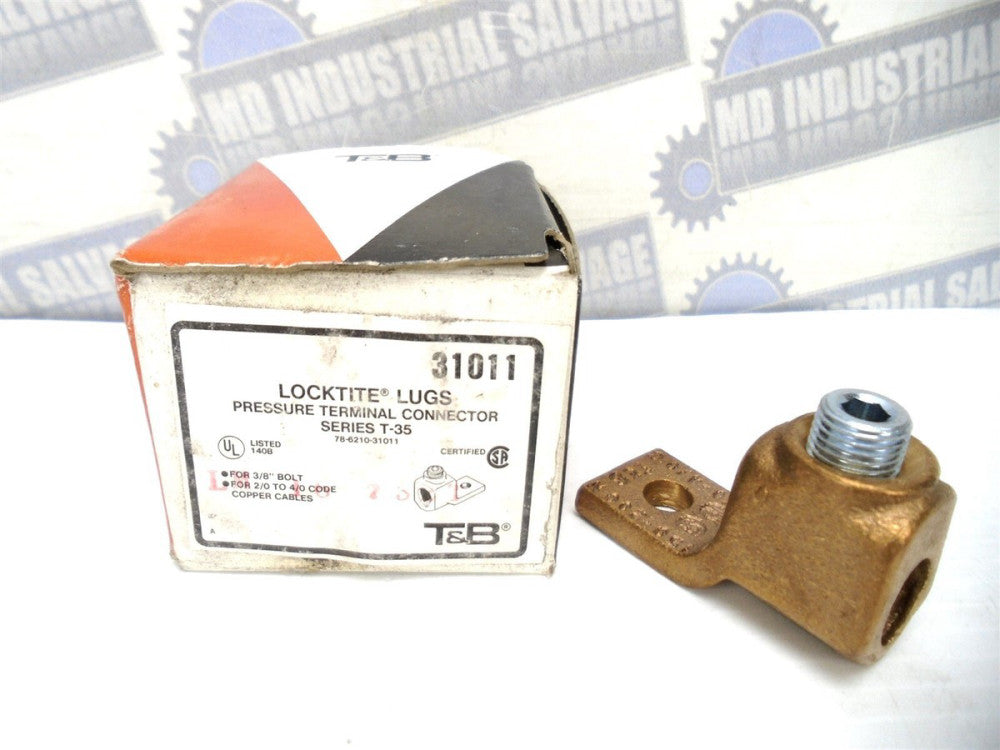 T&B - 31011 - LOCKTITE Mechanical Cable Lug, 2/0 to 4/0 - 3/8" HOLE - (NEW)