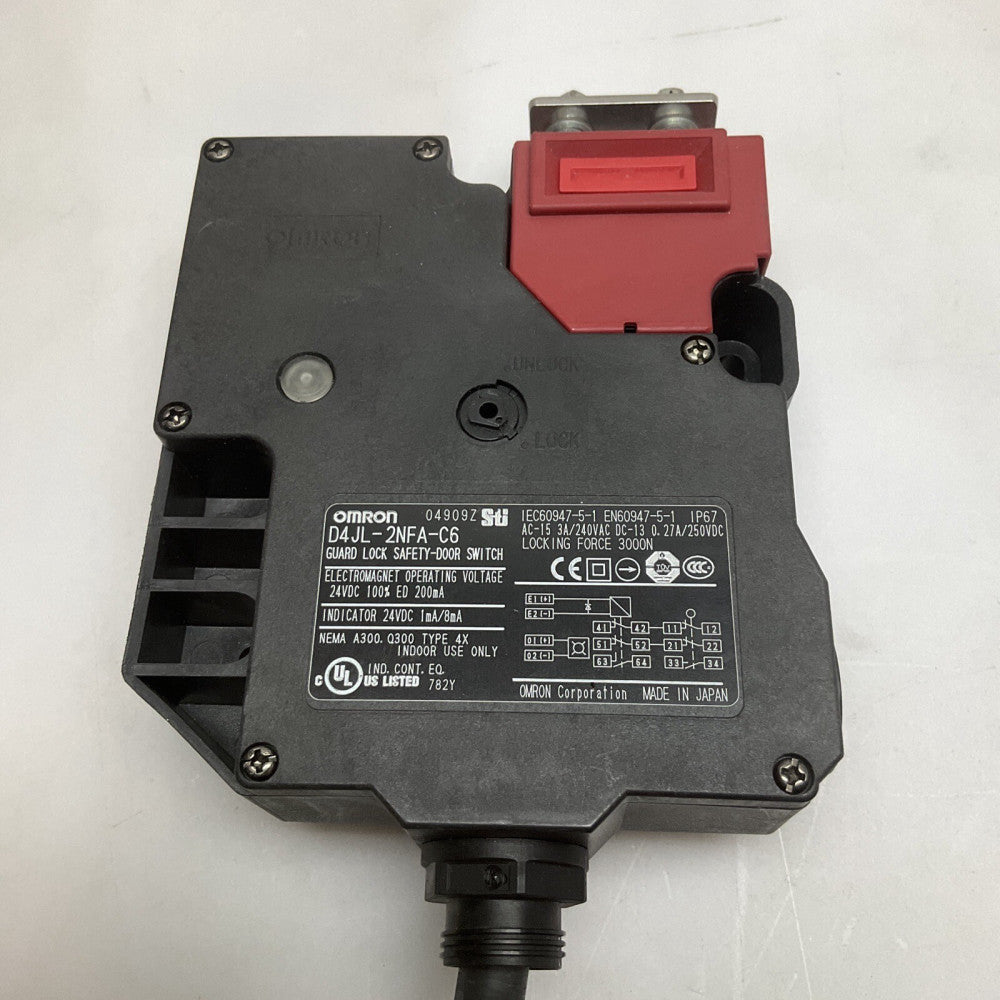 Omron D4JL-2NFA-C6 Guard Lock Safety Door Switch; 3 Amp 240v