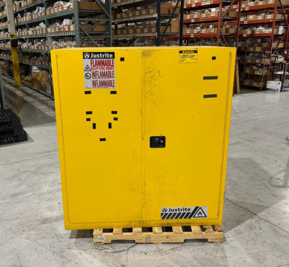 Justrite 899170 Sure-Grip EX Flammable Liquid Storage Cabinet, 2-55 Gal Capacity