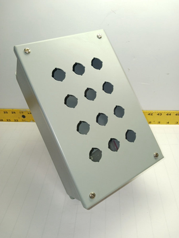 NEW HAMMOND 12 HOLE PUSHBUTTON ENCLOSURE  MPB12