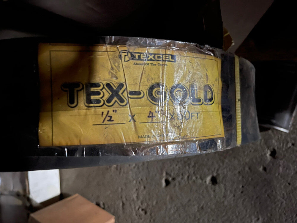 GENUINE Texcel Tex-Gold Skirtboard 1/2" x 4" x 50' **FREE SHIPPING**