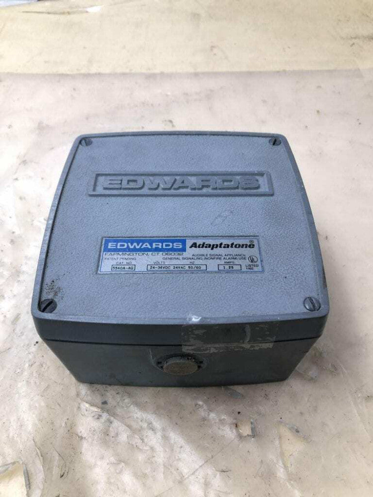 Edwards Adaptatone 5540A-AQ Audible Signal Appliance 24-36VDC 24VAC