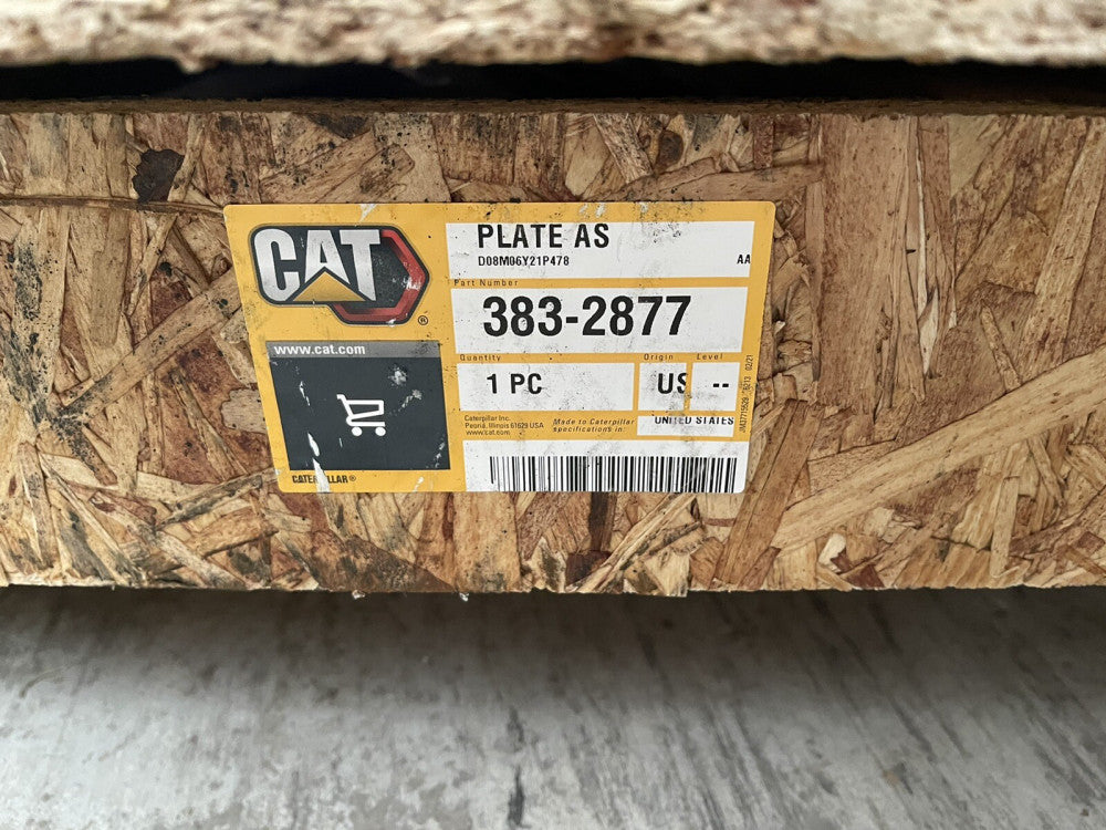 NEW GENUINE CAT PLATE AS 383-2877, D08M06Y21P478  **FREE SHIPPING**