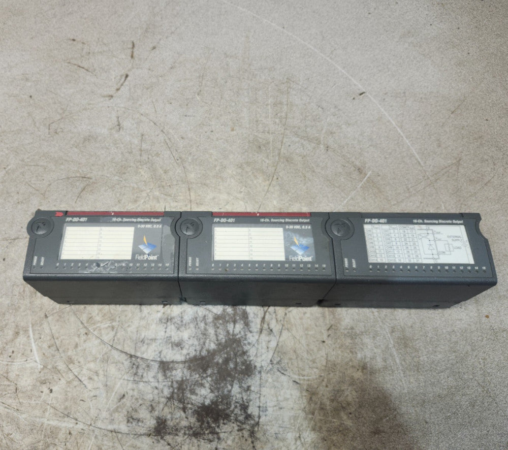 USED LOT OF 3 NATIONAL INSTRUMENTS FieldPoint Output Modul  FP-D0-401