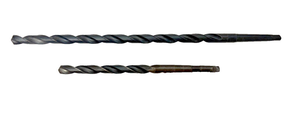UNBRANDED TAPERED SHANK DRILL BIT, #1 MORSE, ASSORTED LOT OF 2