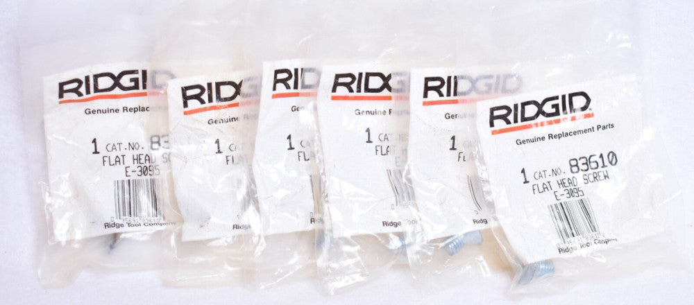 6 Count Ridgid 83610 E-3095 Screws For Use With Model B-293 B-436 Foot Switch