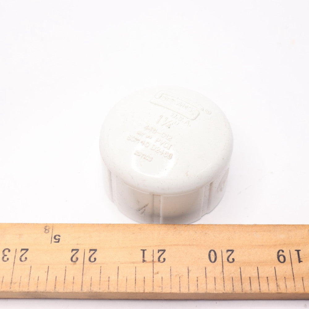 Spears Cap Threaded Schedule 40 PVC 1-1/4" 448-012
