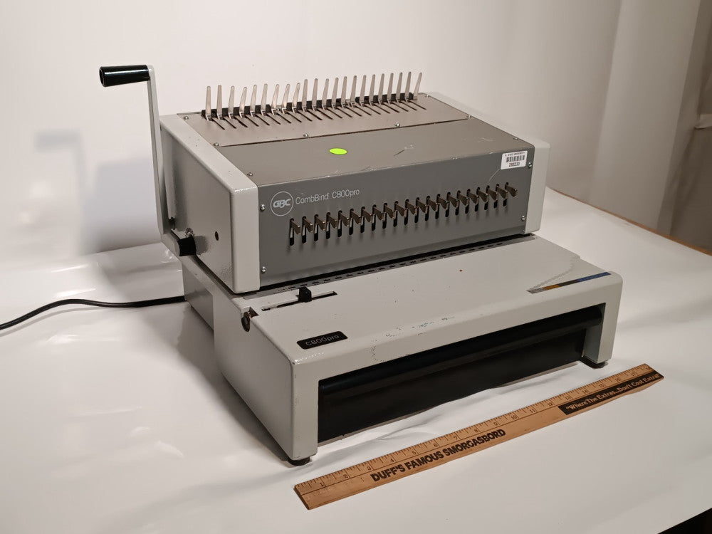 GBC CombBind C800PRO Electric Binding Machine, Binds 500 Sheets, Punches 25