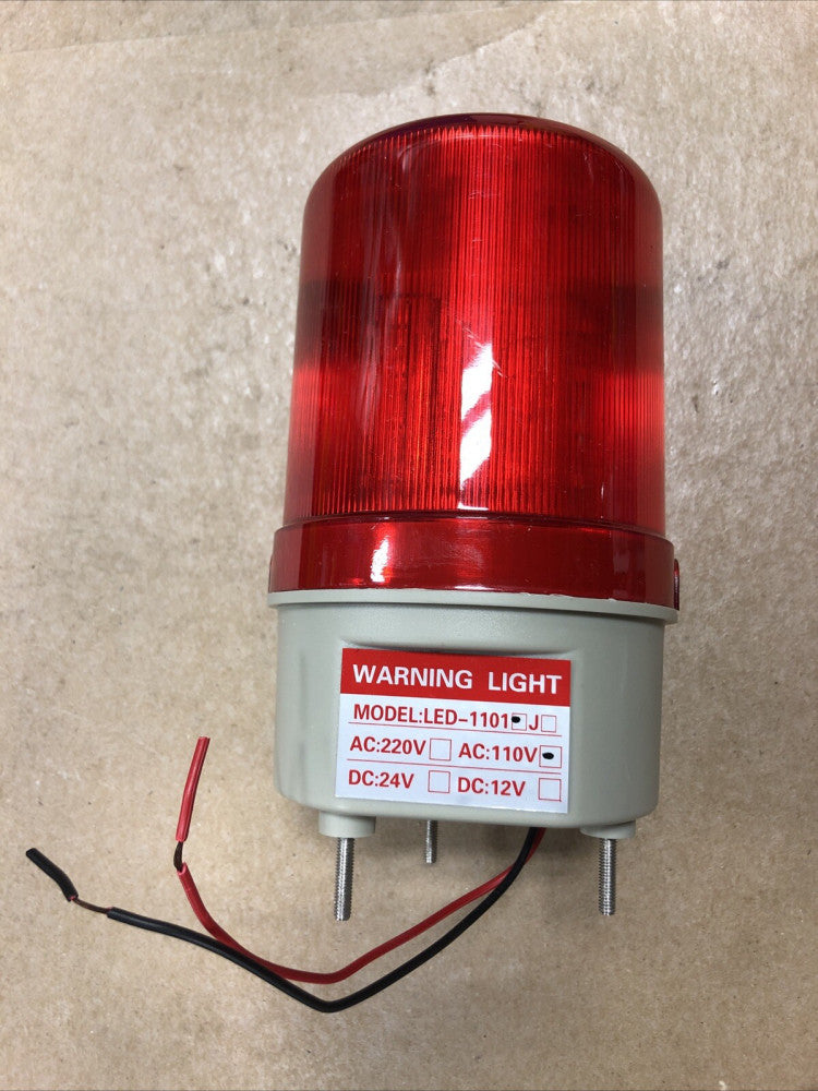 1PC LTE-1101J Industrial AC 110V Bulb Flash Siren Emergency Rotary Warning Light