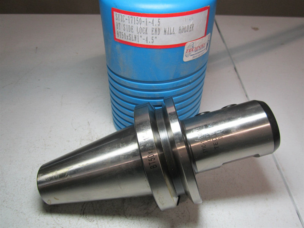 Techniks (SYIC-17150-1-4.5) BT50 Taper Shank 1" Hole End Mill Holder/Adapter