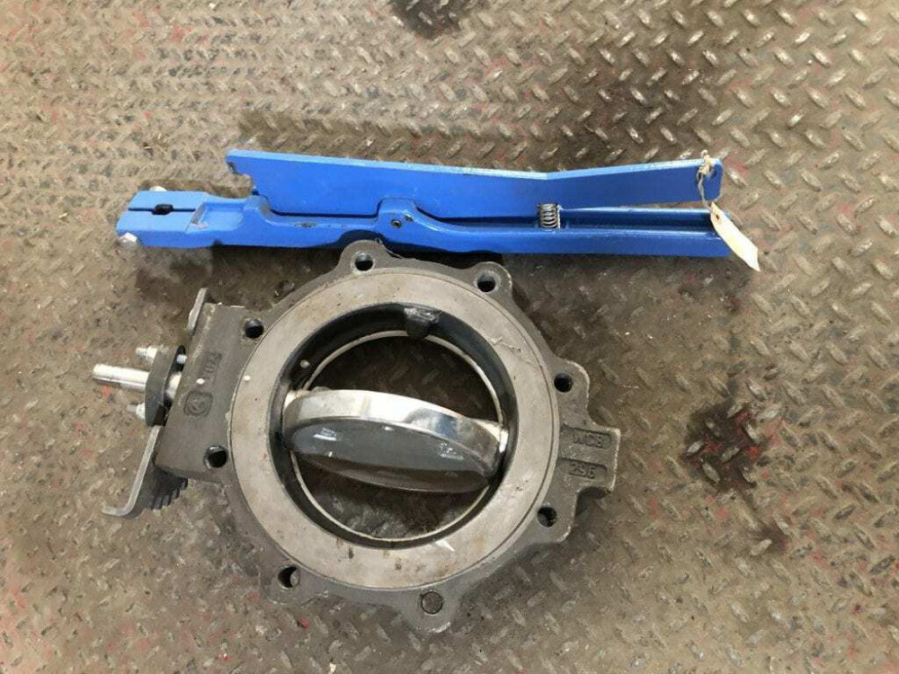 Jamesbury 8" Steel Wafer Butterfly Valve , Manual 8 Lug 316SS Disc 285-230PSI