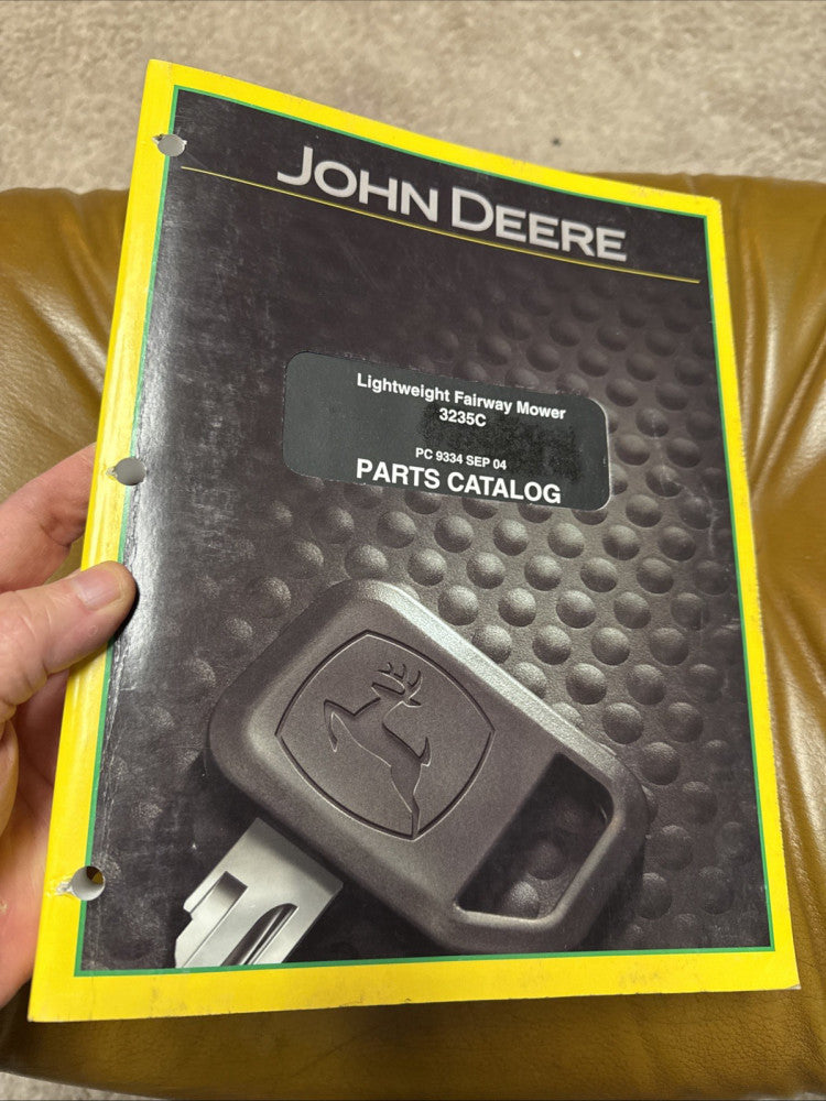John Deere 3235C Lightweight Fairway Mower Parts Catalog Manual PC9334