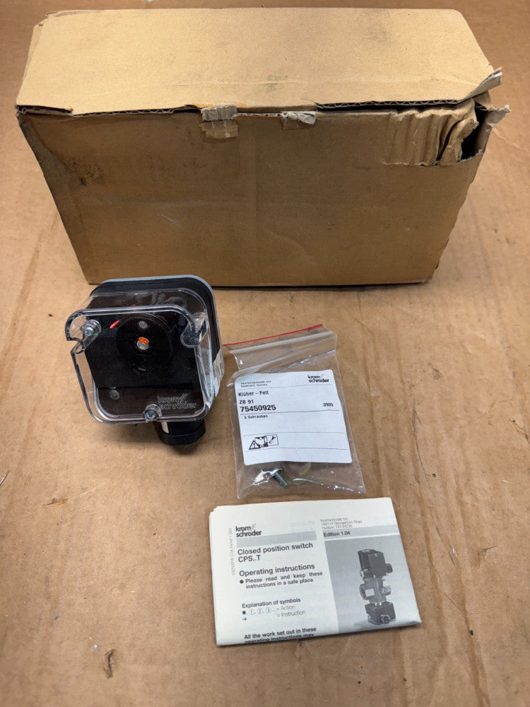NEW IN BOX KROM SCHRODER CPS 20/25T PRESSURE SWITCH 74921349