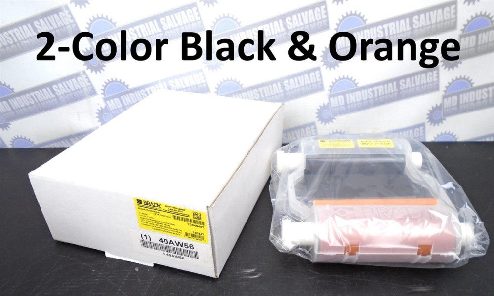 Genuine BRADY - B30-R10000-KO-8 - B30 - 2-Color OR/BLK - 4.33 x 200 PRINT RIBBON