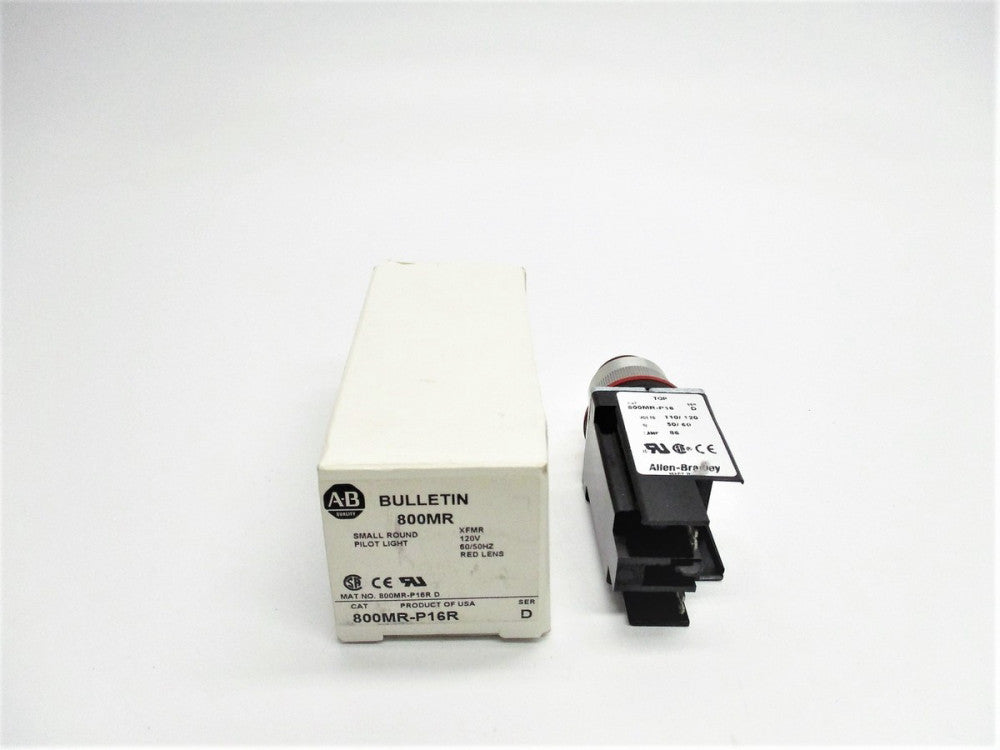 ALLEN BRADLEY 800MR-P16R SER. D 110/120V (WH) NSMP