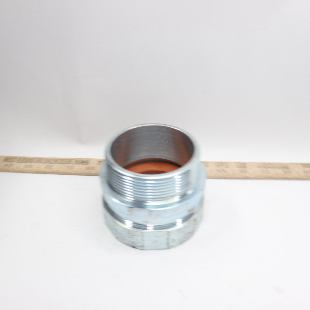 Compression Coupling Steel Silver 3"