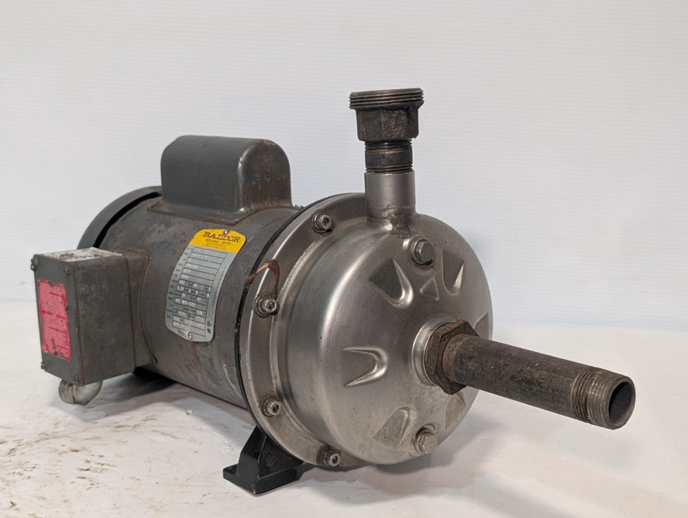 Baldor JL3509A industrial motor, 1HP, 3450RPM, 1 PH, 56J frame, TEFC, 115/230V
