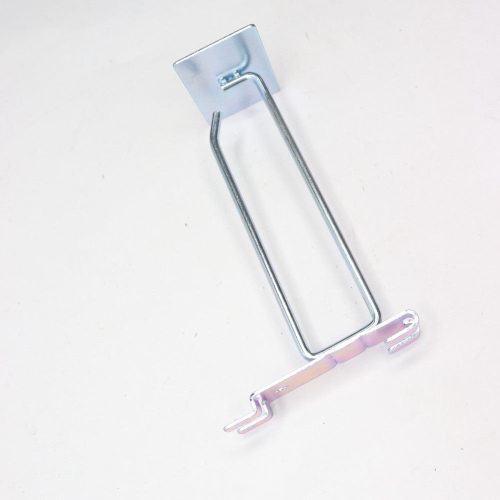 (99-Pk) Slatwall Flip Up Scanner Hooks Zinc 6" x 2"L x 1.25"H