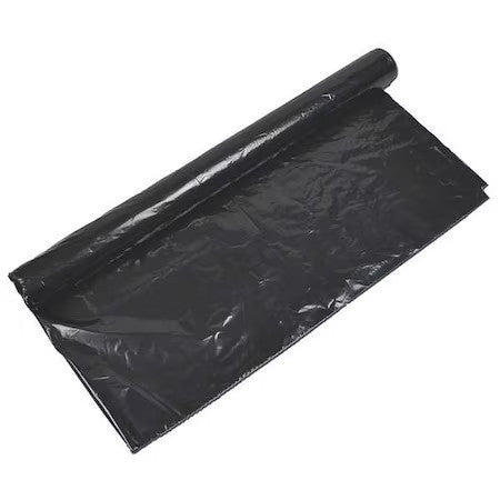 Zoro Select 6Xzu0 Pallet Cover, 84 In X 52 In, 2 Mil, Black, 50 Pk