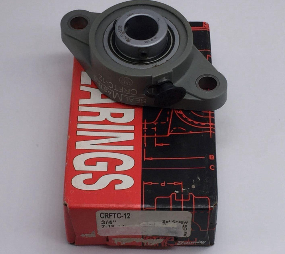 SEALMASTER CRFTC-12 BEARING FLANGE MOUNT BALL BEARING UNIT 3/4IN BORE PN# CRFTC-