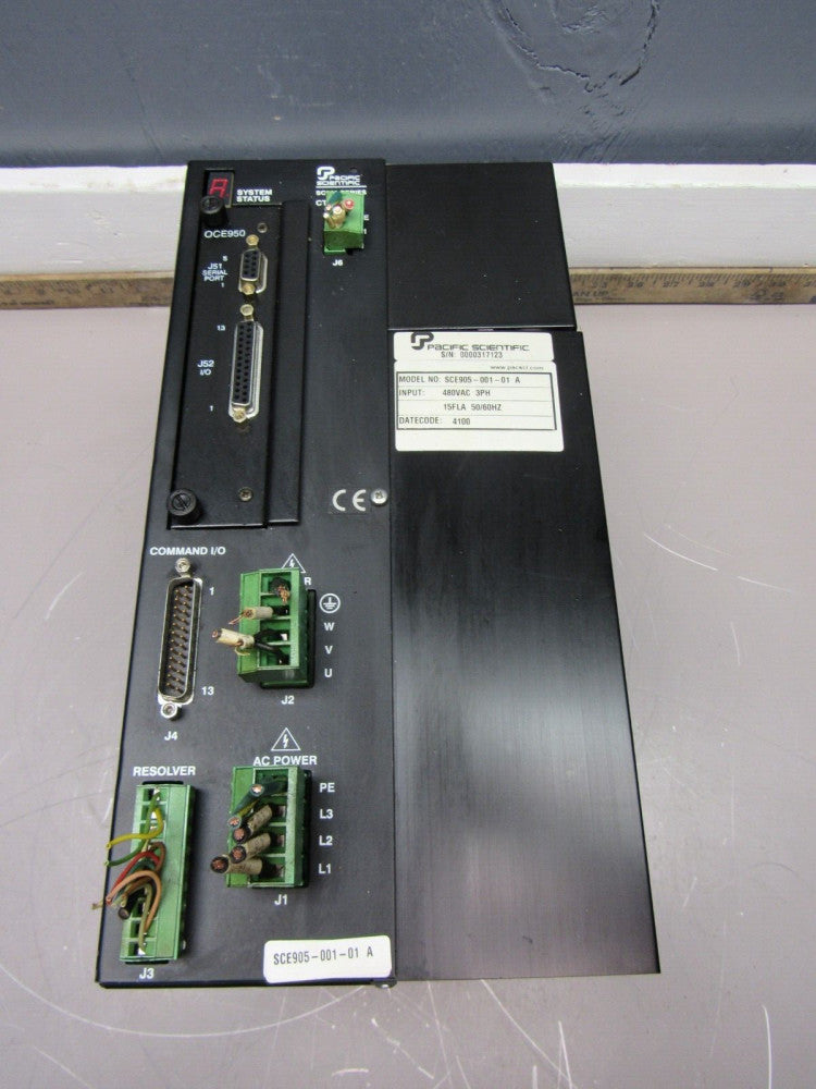 PACIFIC SCIENTIFIC SCE900 SERIES SCE905-001-01A SERVO DRIVE 480VAC XLNT USED !!