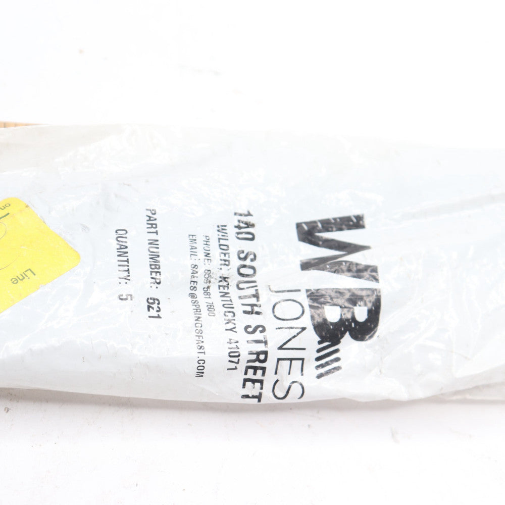 (5-Pk) WB Jones Compression Spring Hard Drawn 0.656" OD x 11" OAL 621