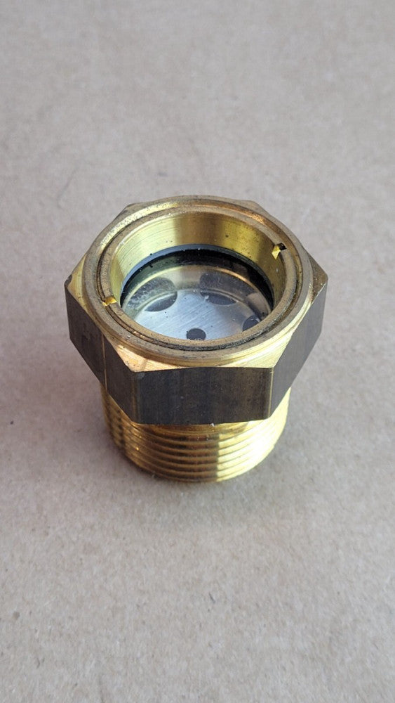 Brass Liquid / Oil Level Sight Glass 1" NPT