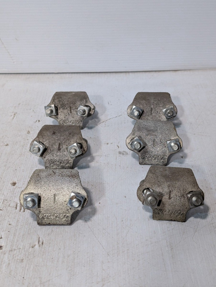 Lot of 6 Latrobe Right Angle Conduit Beam Clamp with U-Bolts