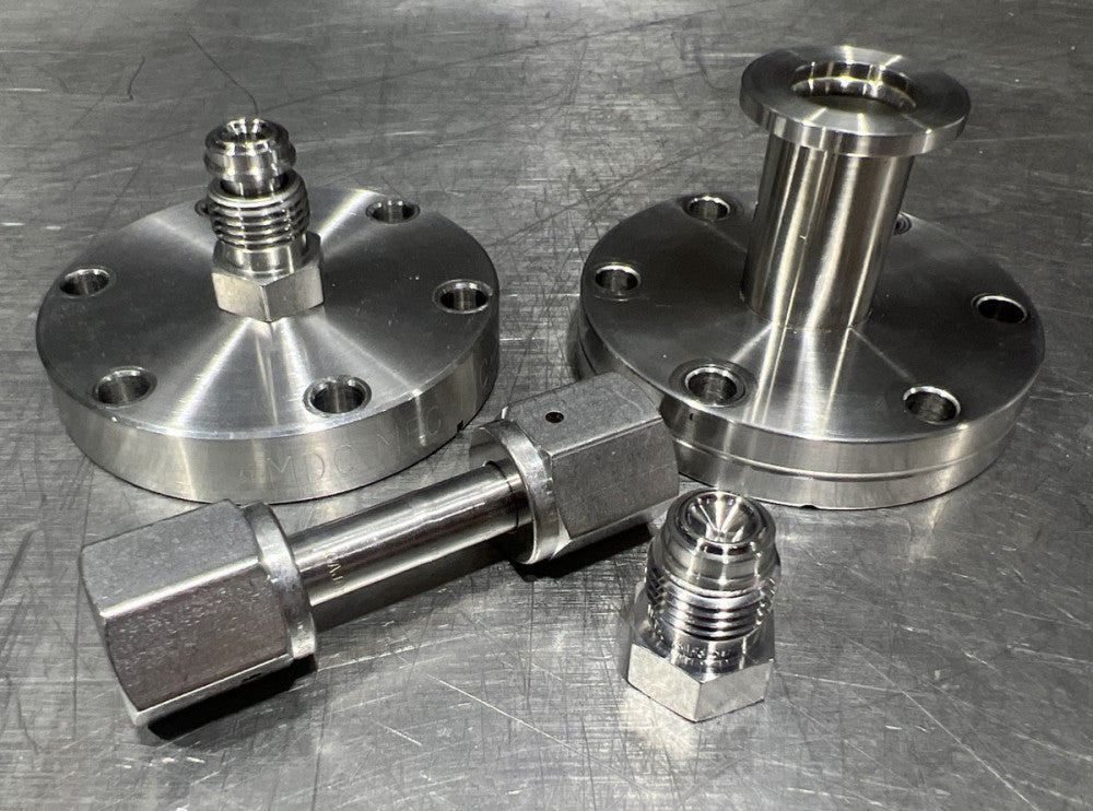 Nos MDC Mfg. Inc Vacuum Pipe Fitting Stainless Steel. See Pics For Dimensions