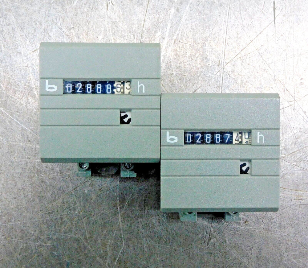 Bauser Time Meter 621 07 3 Hour Meter 621-07-03 Lot of Two (2)