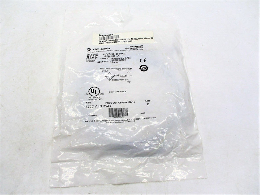 ALLEN BRADLEY 872C-A4N12-A2 SER. B 20-250VAC NSMP