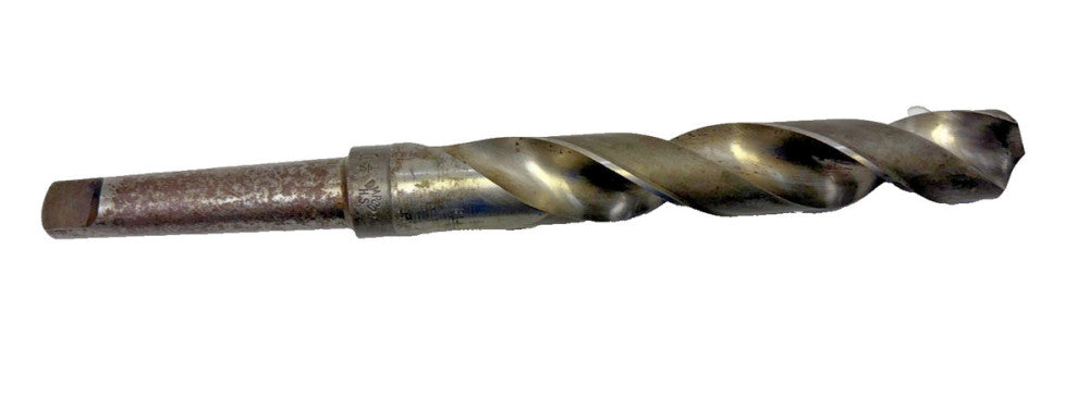 AMPCO, #4 MORSE TAPER SHANK DRILL BIT, SPIRAL 2-FLUTE, OAL 12-7/8"