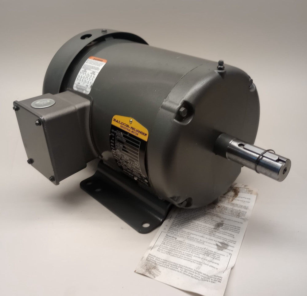 Baldor M3617T Used Electric Motor 3ph 1hp 230/460V 860rpm TEFC 182T 36A001T755