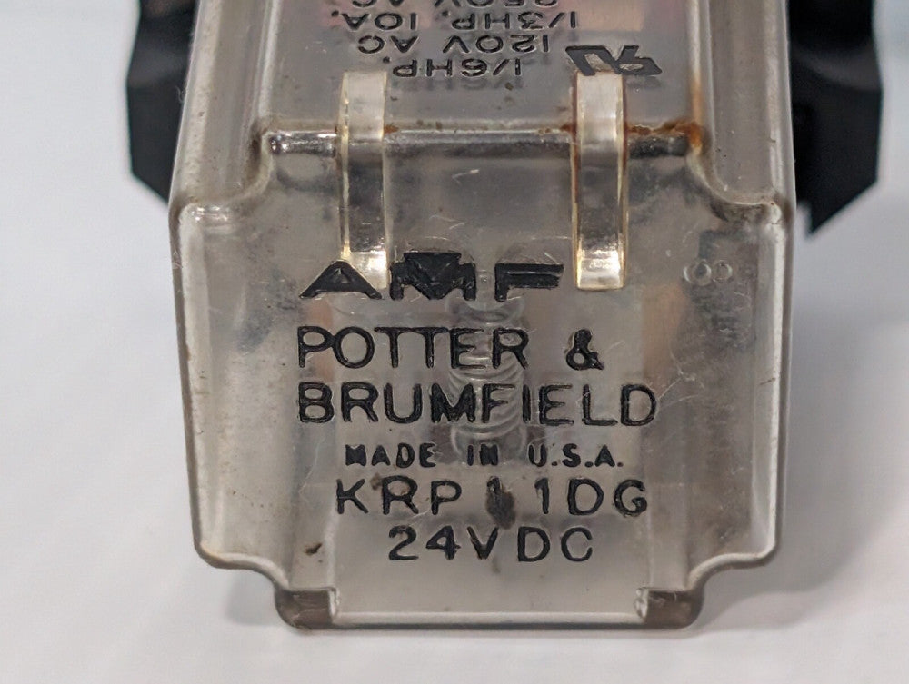 Potter & Brumfield KRP 11DG 24VDC General Purpose Panel Plug In Power Relay