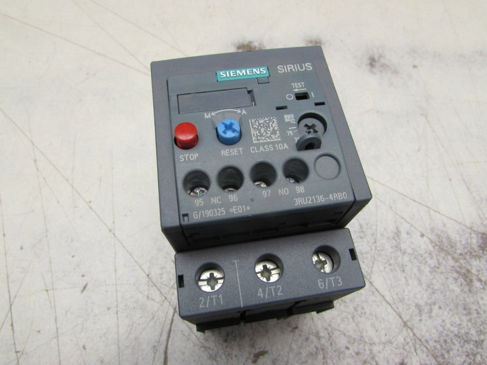 SIEMENS SIRIUS 3RU2136-4RB0 70-80FLA 600V OVERLOAD MODULE NICE USED TAKEOUT M/O!